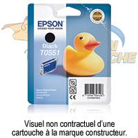 CARTOUCHE JET D'ENCRE COMPATIBLE EPSON T0551 BLACK 18 ML