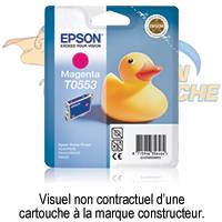 CARTOUCHE JET D'ENCRE COMPATIBLE EPSON T0553 MAGENTA 18 ML