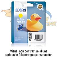 CARTOUCHE JET D'ENCRE COMPATIBLE EPSON T0554 YELLOW 18 ML
