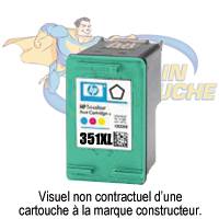 CARTOUCHE COMPATIBLE REMPLACE HP 351XL COULEUR CB338EE 19 ML