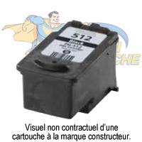 CARTOUCHE JET D'ENCRE REMA CANON PG-512 NOIR 15 ML