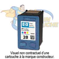 CARTOUCHE JET D'ENCRE COMPATIBLE HP 28 XXL C8728A TRICOLOR 19 ML